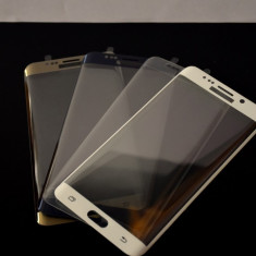 Folie sticla Samsung Galaxy S6 edge plus tempered glass curbata neagra