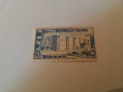 italia 1952 cladiri/ serie MH/ 55 Euro foto