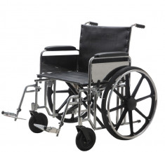 Carucior handicap pliabil pentru persoane supraponderale 230 Kg Ortomobil 04010B-55 foto