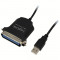 Cablu convertor USB2.0 la PARALEL (centronics 36pin), (T/T), 1.5m, Logilink &quot;AU0003C&quot;