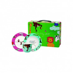 Set 3 accesorii copii metal suitcase funny zoo foto