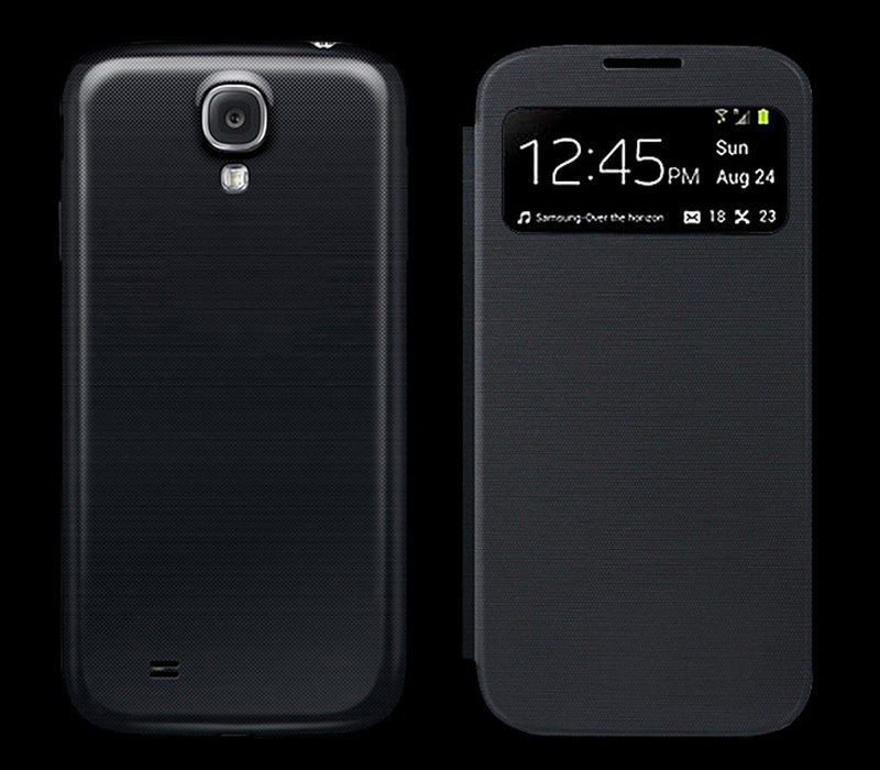 Husa flip neagra Samsung Galaxy S4 mini, Negru, Piele Ecologica | Okazii.ro