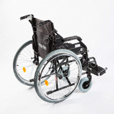 Carucior handicap pliabil cu detasare rapida a rotilor Ortomobil 040202 - 46 cm foto