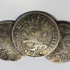 BROSA argint din MONEDE 1762 manufactura de atelier GERMAN piesa colectie UNICAT