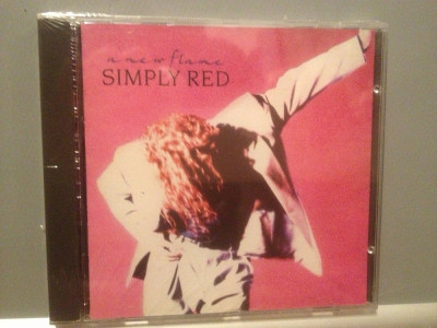 SIMPLY RED - A NEW FLAME(1989/WARNER/Germany) - CD NOU/Sigilat/Original foto