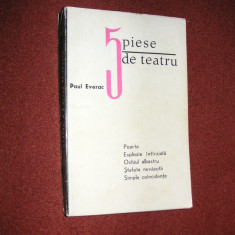 5 Piese de teatru - Paul Everac