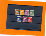 NOR-2=NORVEGIA 1925,Serie de 7 timbre nestampilate cu sarniera MLH, Nestampilat