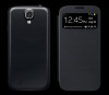 Husa neagra flip neagra Samsung Galaxy S4 mini, Negru, Cu clapeta
