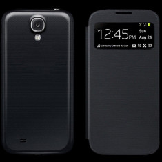 Husa neagra flip neagra Samsung Galaxy S4 mini