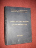 Lucrari efectuate in cadrul catedrei de geometrie - 1950-1956 - Gh.Vranceanu