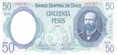 Bancnota Chile 50 Pesos 1981 - P151b UNC foto