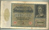 A 529 BANCNOTA-GERMANIA-10000 MARK-ANUL 1922-SERIA 9160296-starea care se vede, Europa