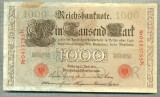 A 504 BANCNOTA-GERMANIA -1000 MARK -ANUL 1910 -SERIA 0453785-starea care se vede, Europa