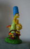 Jucarie cauciuc Familia Simpson Maggie si Lisa cu cos cu flori, 13cm, anul 1998