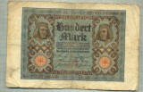 A 537 BANCNOTA-GERMANIA -100 MARK -ANUL 1920-SERIA 10379685 -starea care se vede, Europa