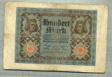 A 538 BANCNOTA-GERMANIA -100 MARK -ANUL 1920-SERIA 16117021 -starea care se vede, Europa