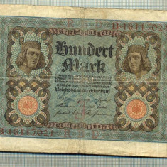 A 538 BANCNOTA-GERMANIA -100 MARK -ANUL 1920-SERIA 16117021 -starea care se vede