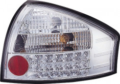 Set stopuri spate tuning lampa Audi A6 Sedan 1999-2003 LED Chrome foto
