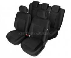 Set huse scaun model Poseidon Negru pentru Suzuki Grand Vitara pana la 2015, set huse auto Fata + Spate foto