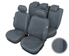 Huse scaune auto imitatie piele Hyundai i10 set huse fata + spate Culoare Gri foto