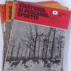 REVISTA VANATORUL SI PESCARUL SPORTIV ANUL 1986, LOT 12 NUMERE .