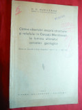 D.Burileanu -Observ. Structura si Relieful -Carpatii Meridionali -1941,autograf