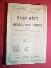 M.Dimancea si Gh.Ciausanu - Istoria Sfanta a Vechiului si Noului Testament 1929 foto