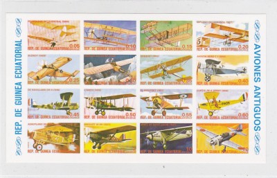 Aviatie istorie, bloc ND ,Guineea. foto