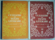 Culegere de texte literare vol. I si II - 1983 foto