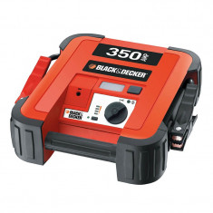 Robot pornire Black &amp;amp; Decker 12V/230V, starter 350Amp, 3 leduri, iesire 12V DC si cabluri de 61cm foto