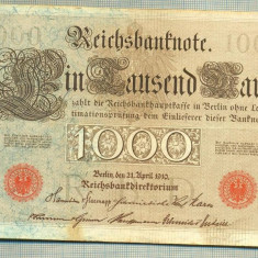 A 503 BANCNOTA-GERMANIA -1000 MARK -ANUL 1910 -SERIA 3155390-starea care se vede