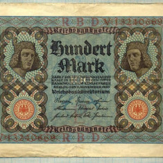 A 541 BANCNOTA-GERMANIA -100 MARK -ANUL 1920-SERIA 13240669 -starea care se vede