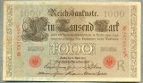 A 509 BANCNOTA-GERMANIA -1000 MARK -ANUL 1910 -SERIA 5876858-starea care se vede, Europa