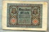 A 542 BANCNOTA-GERMANIA -100 MARK -ANUL 1920-SERIA 21476023 -starea care se vede, Europa