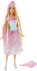 Papusa Barbie Endless Hair Kingdom Princess Doll Pink foto