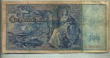 A 523 BANCNOTA-GERMANIA -100 MARK -ANUL 1910 -SERIA 7742947-starea care se vede, Europa