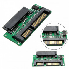 Adaptor convertor Micro SATA 1.8 la SATA 7+15 2.5 inch SSD foto