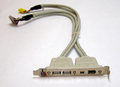 Bracket 2 porturi USB 1 port FireWire (IEEE 1394)(185) foto