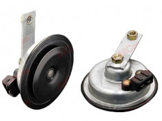 Claxon auto FER 12V/335Hz , conectori K-Jet 2x(6,3-0,8) pentru Vw Golf 2 , tip disc , 1 buc. foto