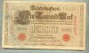 A 506 BANCNOTA-GERMANIA -1000 MARK -ANUL 1910 -SERIA 2924364-starea care se vede, Europa