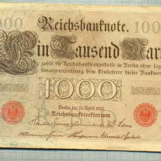 A 506 BANCNOTA-GERMANIA -1000 MARK -ANUL 1910 -SERIA 2924364-starea care se vede