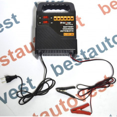 Incarcator acumulator auto Breckner 6V/12V 2-8A redresor cu led de incarcare a bateriei foto