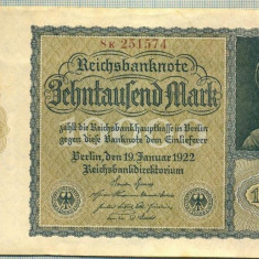 A 532 BANCNOTA-GERMANIA-10000 MARK-ANUL 1922-SERIA 251574-starea care se vede