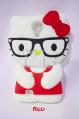 Husa silicon Hello Kitty Samsung Galaxy S4 i9500 i9505 + folie ecran foto