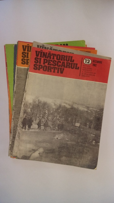 REVISTA VANATORUL SI PESCARUL SPORTIV ANUL 1982 ,LOT 12 BUCATI