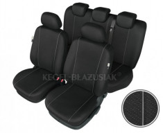 Set huse scaun model Hermes Black pentru Daewoo Matiz set huse auto Fata + Spate foto