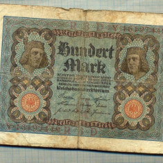 A 540 BANCNOTA-GERMANIA -100 MARK -ANUL 1920-SERIA 16197449 -starea care se vede