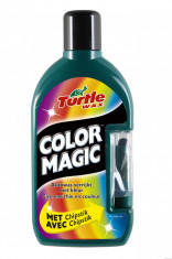 Solutie polish auto Turtle Wax Color Magic Plus Verde Inchis 500ml foto