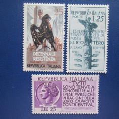 TIMBRE ITALIA SET MNH