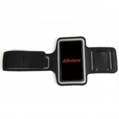 Suport armband (pentru brat) din neopren, compatibil cu telefoane mobile cu Allview P5 Quad foto